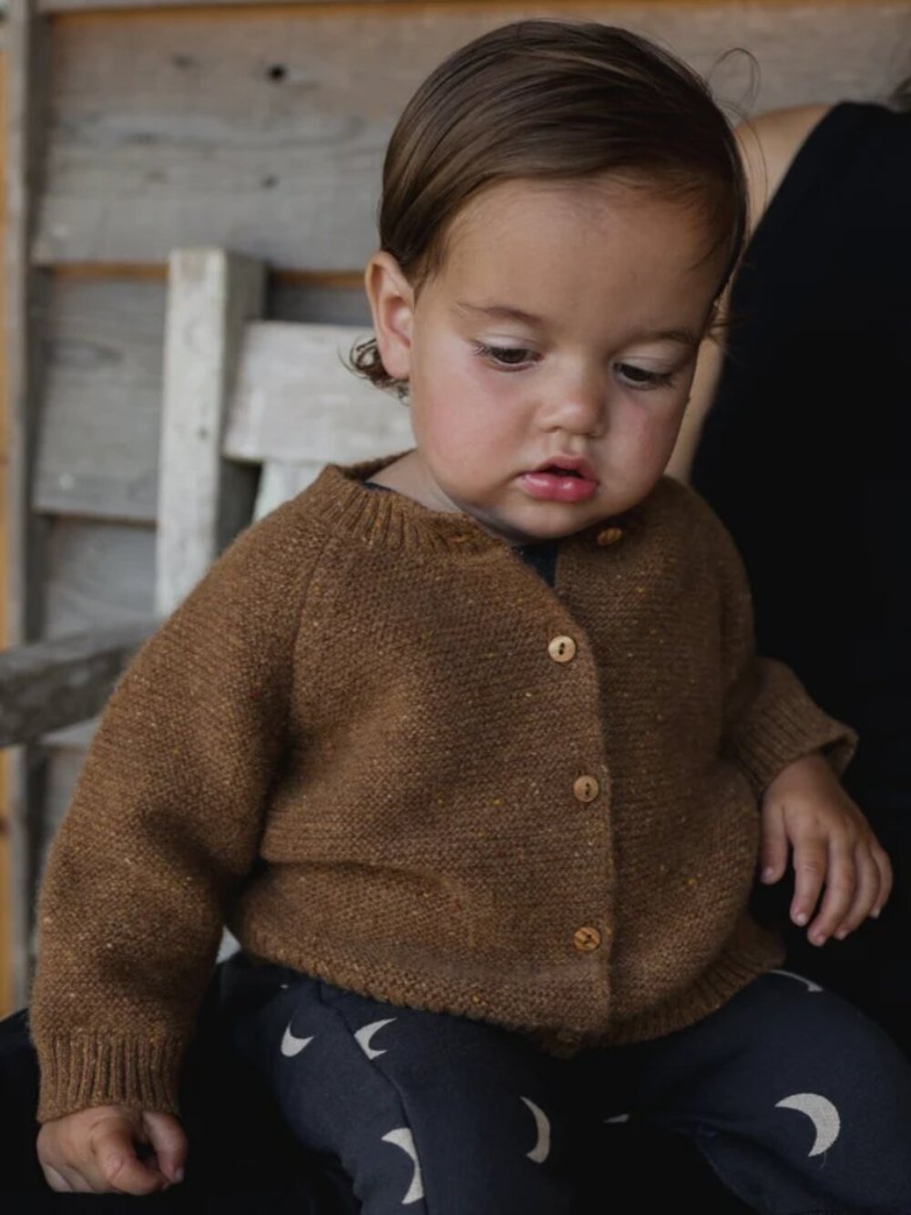 Organic Zoo Chestnut Wool Cardigan Size 0-3 Months